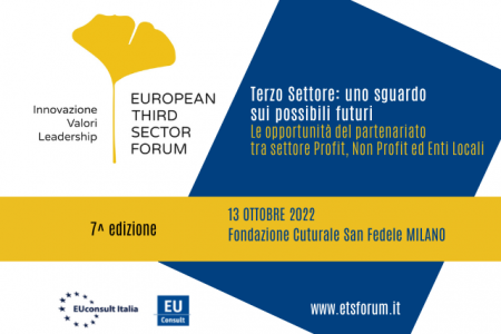 Settima edizione dell’European Third Sector Forum: 13 ottobre, Milano